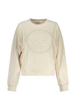 GUESS USA logo-embroidered sweatshirt - Neutrals
