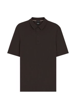 BOSS buttoned polo shirt - Brown