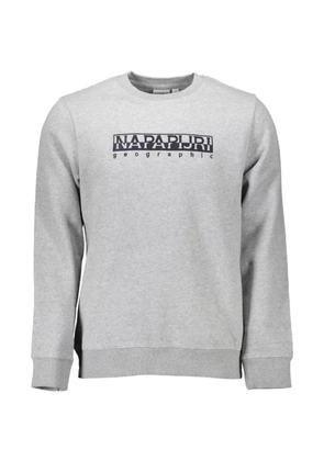 Napapijri logo-print crew-neck sweater - Grey