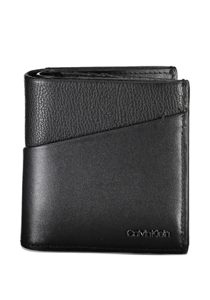 Calvin Klein logo-detail bifold leather wallet - Black