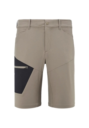 Pascal Millet Wanaka panelled logo-detail shorts - Neutrals