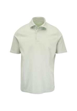 Fedeli short-sleeve cotton polo shirt - Green
