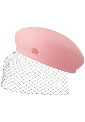 Maison Michel New Bonnie veil beret - Pink