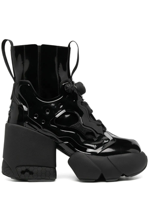 Maison Margiela Tabi platform boots - H8382 Black/Black Patent /Black