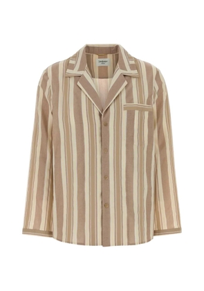 Saint Laurent striped shirt - Neutrals