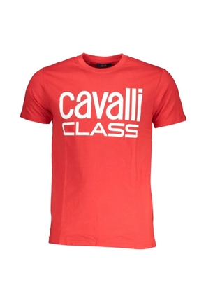 Cavalli Class logo-print T-shirt - Red