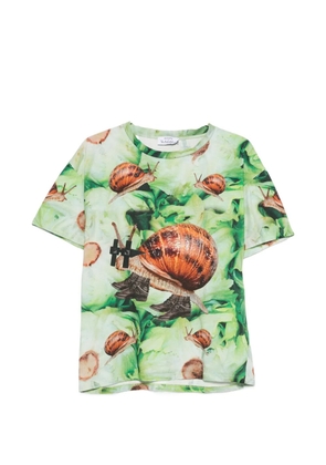 The Artistylist snail-print T-shirt - Green