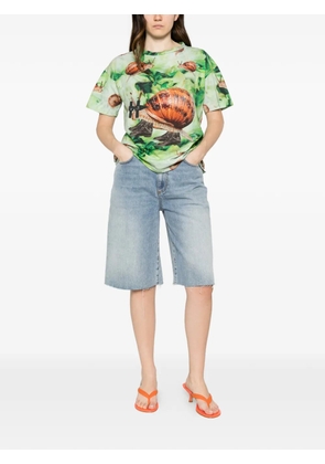 The Artistylist snail-print T-shirt - Green
