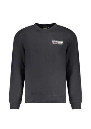 Napapijri logo-embroidered cotton sweater - Grey