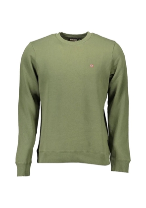 Napapijri logo-patch cotton sweatshirt - Green