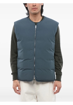 Jil Sander quilted zip-front vest - Blue