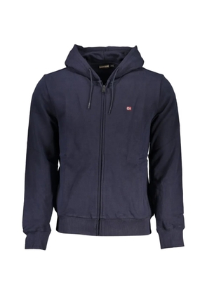 Napapijri hooded zip hoodie - Blue
