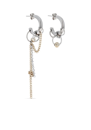 Justine Clenquet Boucles hoop chain-detail earrings - Gold