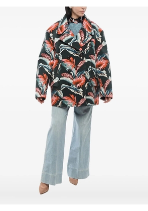 Maison Margiela floral-print double-breasted jacket - Green