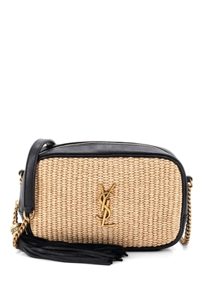 Saint Laurent Pre-Owned Lou Camera Bag Woven Raffia Small crossbody bag - Neutrals