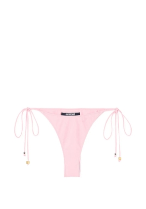 Jacquemus Triangle side-tie bikini bottoms - Pink