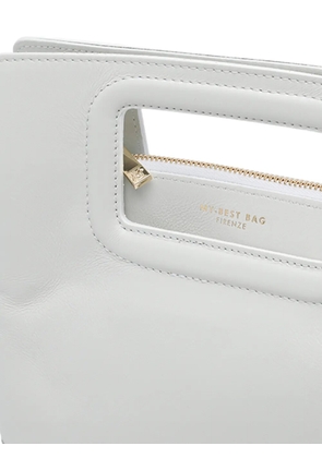 MY BEST BAG cutout leather clutch bag - White