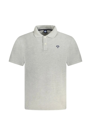 North Sails logo-patch short-sleeve polo shirt - Grey