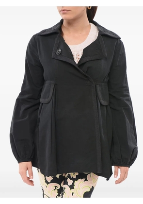 Giambattista Valli double-breasted draped jacket - Black