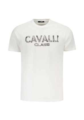 Cavalli Class logo-print T-shirt - White