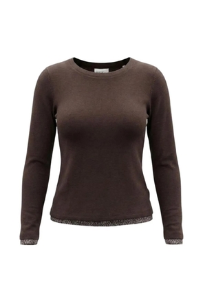 Street One contrast-trim T-shirt - Brown