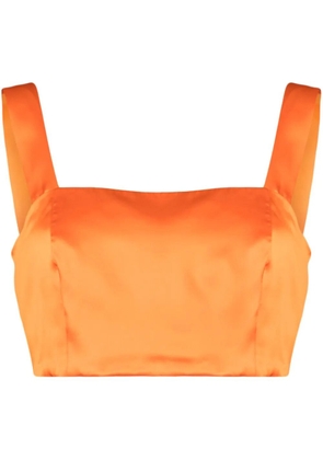 WOERA square-neck bustier top - Orange