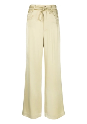 Nanushka wide-leg satin trousers - Green