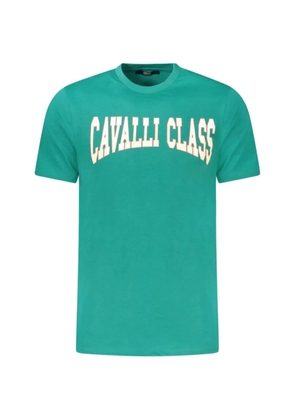 Cavalli Class logo-print T-shirt - Green