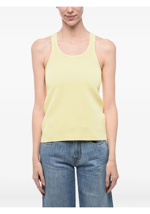 Jil Sander ribbed racer-back top - Yellow