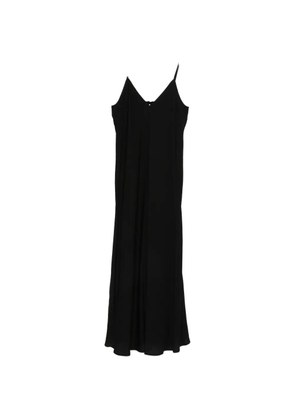 DIXIE crinkled-finish V-neck midi dress - Black