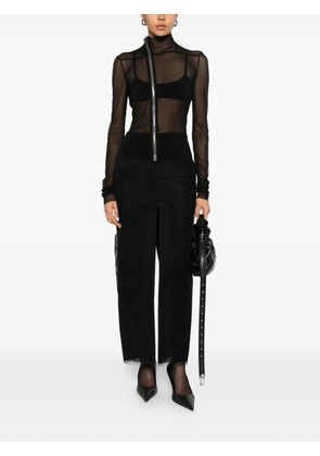 Rick Owens asymmetric-zip top - Black