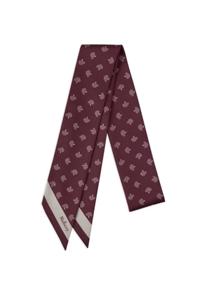 Mulberry Skinny tree-prints scarf - Red