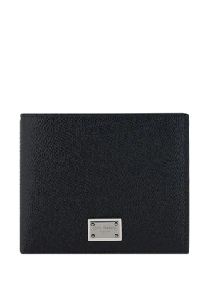 Dolce & Gabbana logo-plaque wallet - Black