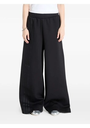 adidas three-stripes palazzo pants - Black