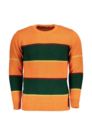 U.S. Grand horizontal-stripe sweater - Orange