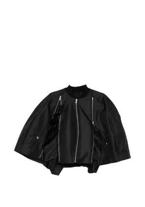 Comme des Garçons Homme Plus ruffled cropped jacket - Black