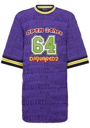 DSQUARED2 logo-embellished T-shirt dress - Purple