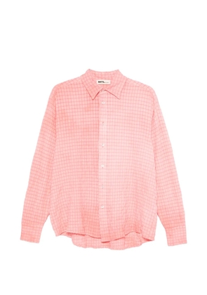 MTL STUDIO Sporco jacquard check shirt - Pink