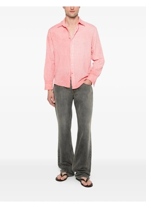 MTL STUDIO Sporco jacquard check shirt - Pink
