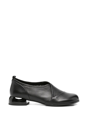 SERGIO MORETTI FIRENZE crossover-panel loafers - Black