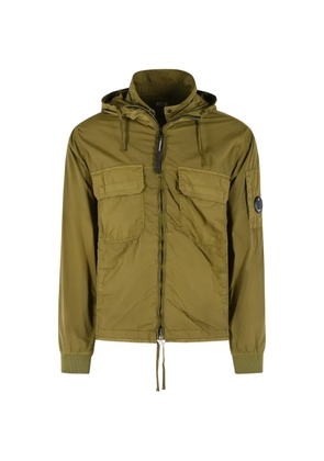 C.P. Company Chrome-R lens-detail hooded jacket - Green