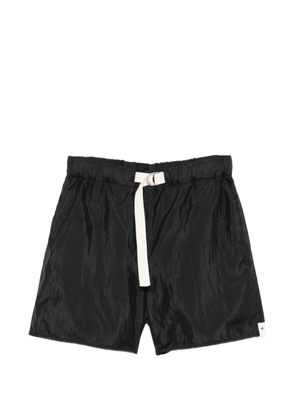 Jil Sander belted crinkled shorts - Black