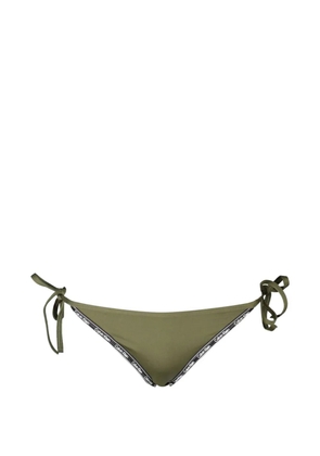 Calvin Klein logo-print side-tie bikini bottoms - Green