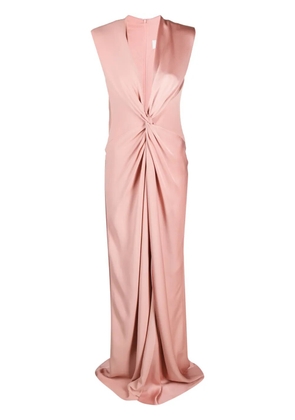 Max Mara twist-front V-neck maxi dress - Pink