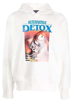 Diesel Alternative Detox print hoodie - White