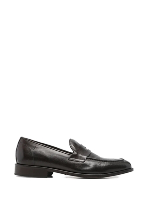 LeQarant penny leather loafers - Brown