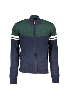 Gian Marco Venturi Vintage colour-block striped-detail sweatshirt - Blue