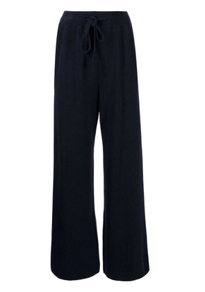 Nanushka ribbed drawstring wide-leg trousers - Blue