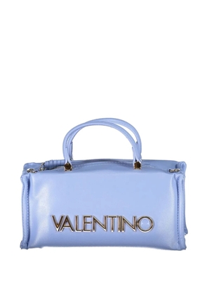 MARIO VALENTINO logo-lettering boxy tote bag - Blue