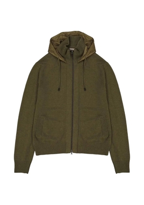 Herno zip-up cashmere hoodie - Green